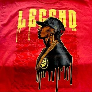 VINTAGE "NIPSEY HUSSLE" MENS SIZE L T-SHIRT